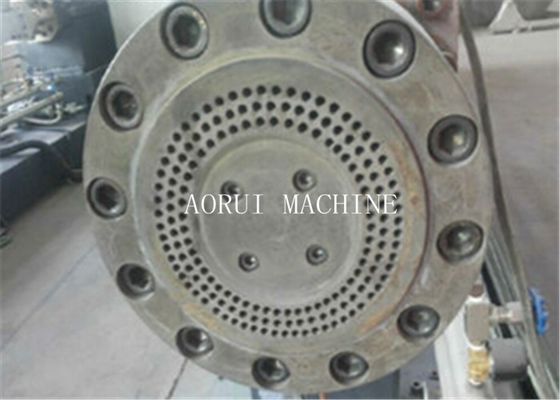 PVC Double Screw Plastic Granules Production Line , PVC Hot Cutting Granules Machine