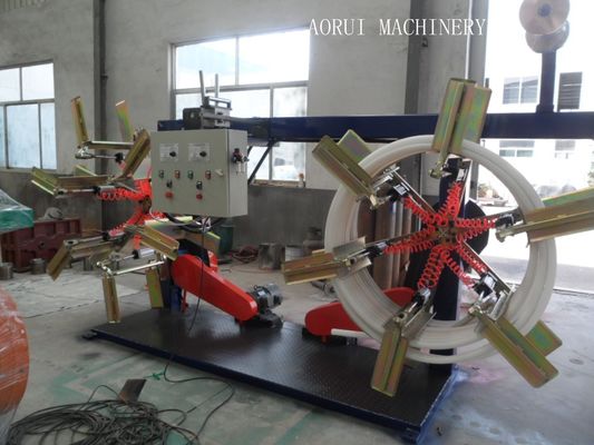 High Speed Plastic Pipe Extrusion Line , Carbon Spiral Reinforcing HDPE Pipe Extrusion Line