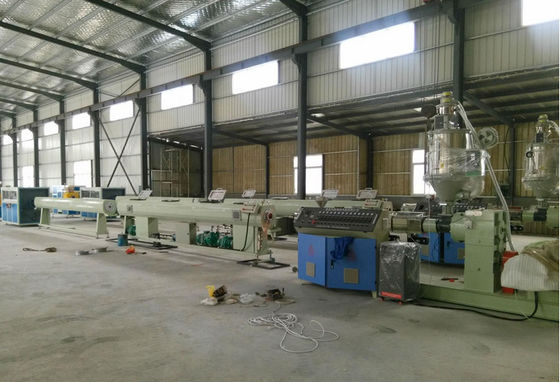 PE Plastic Pipe Extrusion Line , PE Cool and Hot Water Pipe Production Line