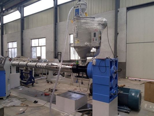 Low Noise Plastic Pipe Extrusion Line / PP PPR Water Pipe Single Screw Extruder Machine