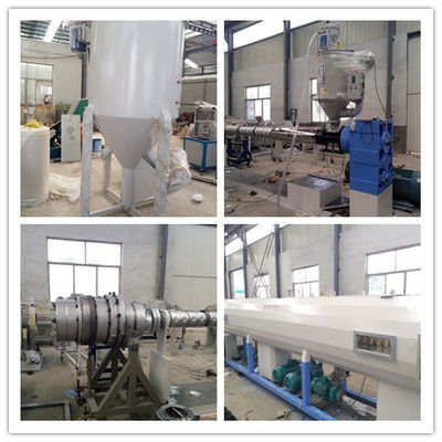 PE/ PPR Plastic Extrusion Machine , PE / PPR Cool and Hot Water Pipe Extruder