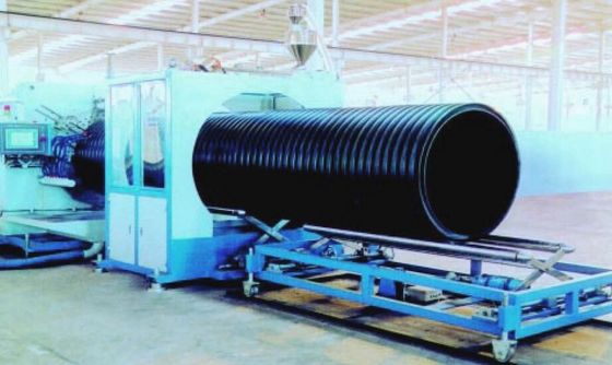 Plastic Sprial Pipe Production Line , Pvc Pipe Making Machine