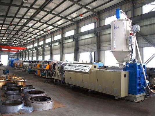 50HZ Low Noise Single Screw Extruder Plastic PE Water Pipe Production