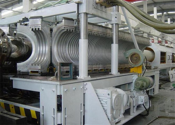Twin Screw Corrugated Pvc Pipe Making Machine / Extruder stable running