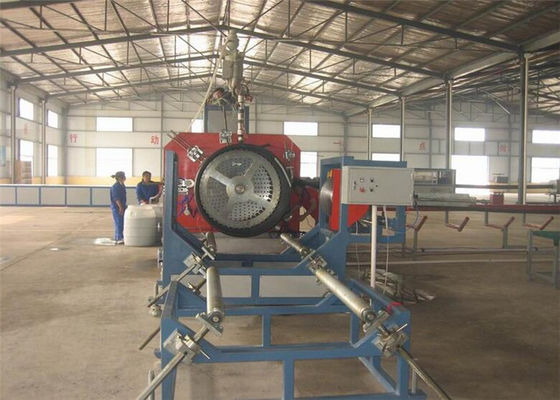 HDPE LDPE Plastic Sprial Pipe Making Machine With PLC Control System
