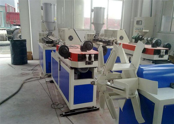 PE PA PVC Single Wall Corrugated Pipe Twin Screw Extruder High Speed Simple Operation