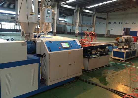 High Speed Single Screw Extruder , Plastic PP PE Corrugated Pipe Production Line