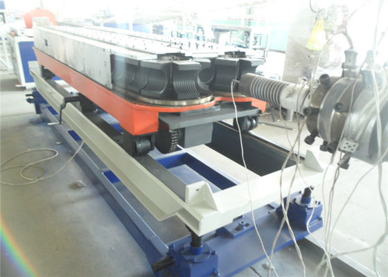 Light Weight Plastic Pipe Extrusion Line / Corrugated Pipe Extruder