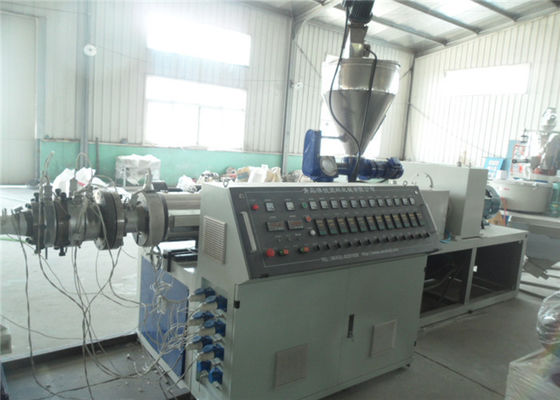 PVC Double Wall Plastic Pipe Extrusion Line / Making Machine For Drainage