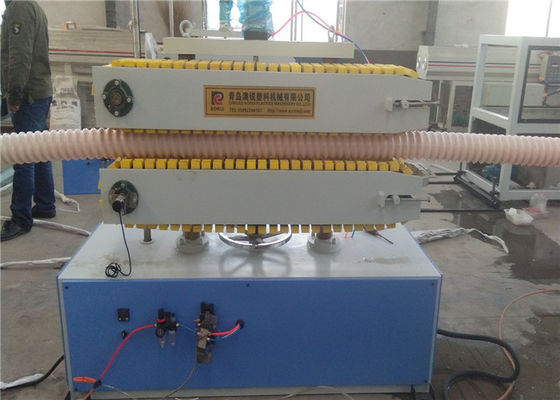 PP PE Plastic Pipe Production Line , PE Carbon Spiral Reinforcing Tube Extruder Making Machinery