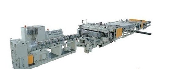 PP Hollow Sheet Plastic Extrusion Line With Single Screw Extruder