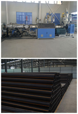 PE Plastic Extrusion Line , PE Cool And Hot Water Pipe Production Machinery