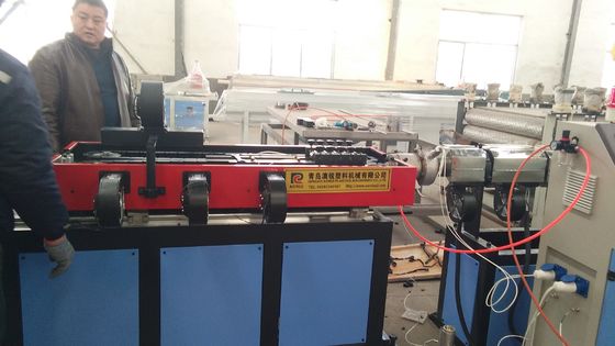 Prestressed PP PVC Plastic Pipe Extrusion Line 80kg/H Gear Driven