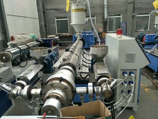 Automatic Plastic Pipe Extrusion Line Single Screw High Speed