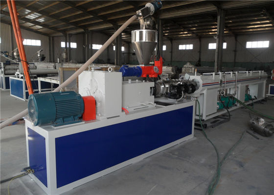 Plastic Pipe Extrusion Line , Double Screw PVC Pipe Line , PVC Water Pipe Production Line