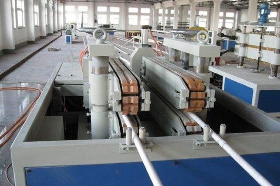 PVC UPVC Double Pipe Plastic Extrusion Line / Machinery With Twin Screw