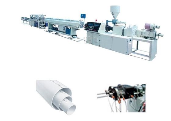 PVC Plastic Pipe Extrusion Line / Conduit Pipe Production Line Machinery