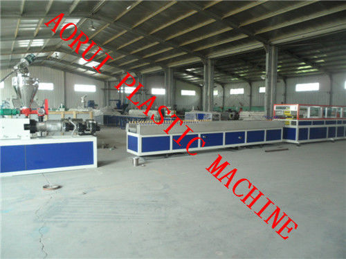 WPC Corridor Profile Extrusion Machine , PP / PE Profile Machine