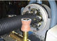 PVC Corrugated Pipe Making Machine Twin Screw Extruder , Single Wall PVC Pipe Extrusion Machine