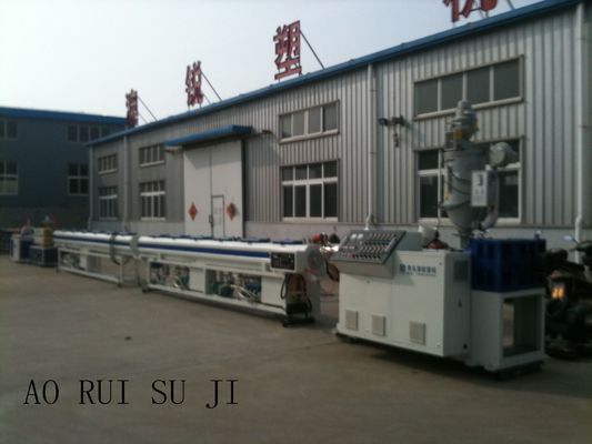 HDPE / LDPE Plastic water Pipe Extrusion Line , PE Plastic Pipe Production Line