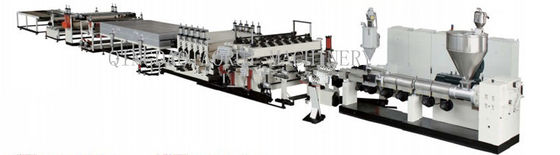 One Screw Plastic Sheet Extrusion Machine , Hollow Grid Sheet Extrusion Line