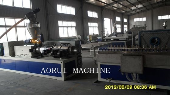 WPC Cupboard Plastic Profile Extrusion Machinery , WPC Lounge Profile Production Line