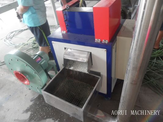 PET Granules Production Line , PET Flakes Recycled Plastic Granulator Machine