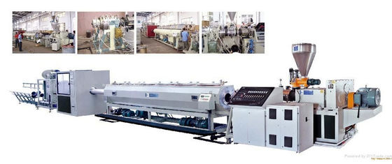 Double Screw Pipe Extrusion Machine / Pvc Pipe Making Machine For Irrigation