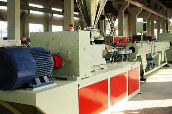 High Efficiency Twin Screw PE Plastic Pipe Production Line For Water Supply