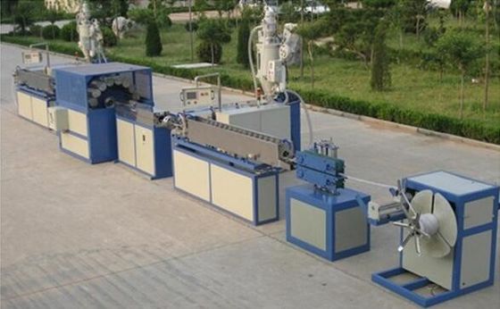 PVC Reinforced Garden Plastic Pipe Extrusion Line , Hose Pipe Making Machine