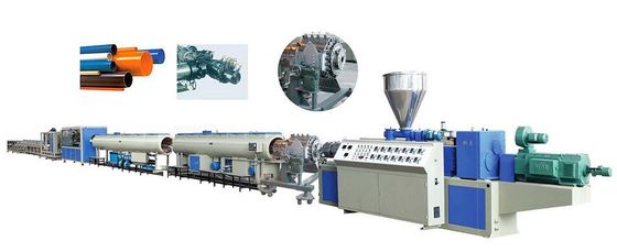 Double Screw 16-800mm pvc Plastic Pipe Extrusion Line For Agricultural Water Supply Systerm