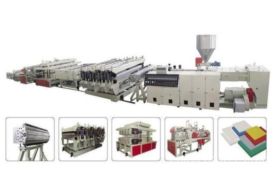 High speed WPC Furniture Wood Board Double Screw Extruder stable running