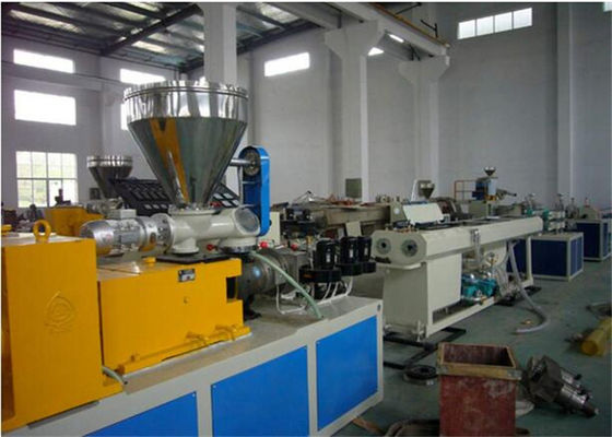 High Efficiency Plastic Extrusion Machine Pvc Pipe Making Machine With Twin Screw