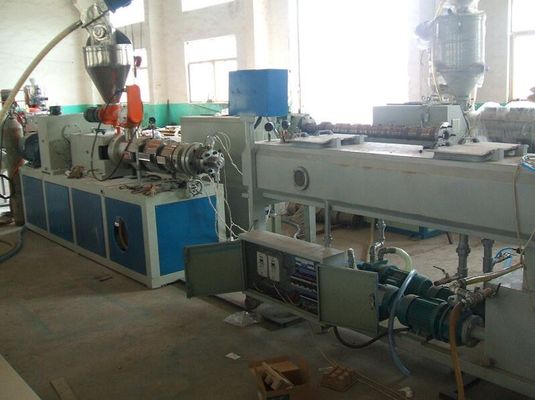 Electric Conduit Pipe Making Machine 16 - 63mm PVC Twin Pipe Extrusion Line