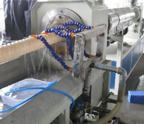 Single Screw Plastic Extrusion Line For PE Carbon Spiral Reinforcing Pipe Production