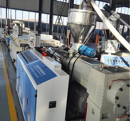 Full Automatic WPC Board Production Line , Wood Plastic Extruder