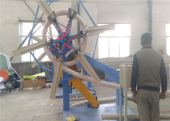 New Style  Plastic Pipe Extrusion Line , PE Carbon Spiral Reinforcing Pipe Production Line For Pipe