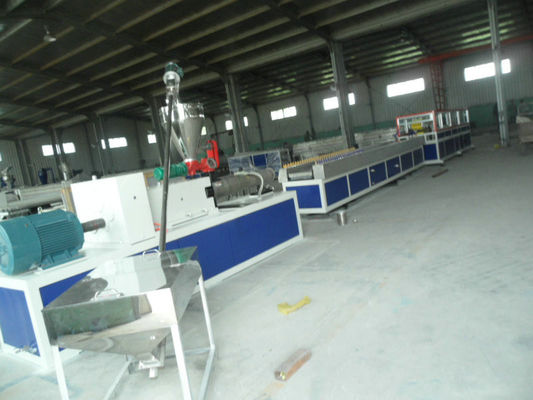 50HZ Full Automatic Plastic Profile Extrusion Line With Double Conical Screw