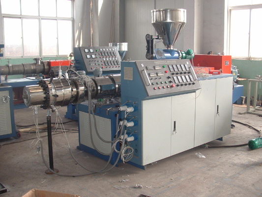 Double Screw Plastic Pipe Extrusion Line 380v , Plastic Pipe Machinery