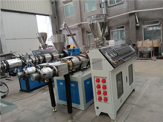 HRC62 38Cr Double Screw Extruder Machine Ra 0.4um For Wpc Pipe