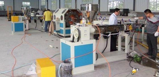 Good price Fiber Reinforced Plastic Pipe Extrusion Line , Gridding Pvc Pipe Making Machine online