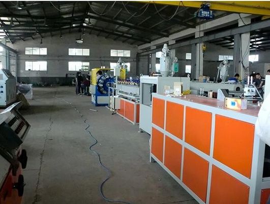 Good price PVC Fiber Reinforced Soft Plastic Pipe Extrusion Line 380V 50HZ 1 Year Warranty online
