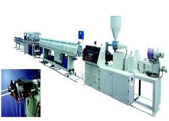 Good price 20 - 63mm PVC Twin Pipe Making Machine / Double Pipe Extruder PLC Control online