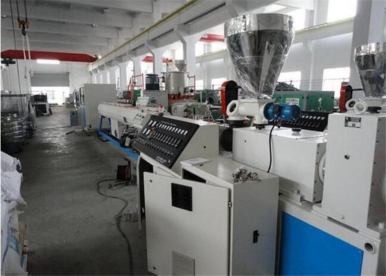 Good price Plastic PVC Pipe Making Twin Screw Extruder / Plastic Pipe Extrusion Line online