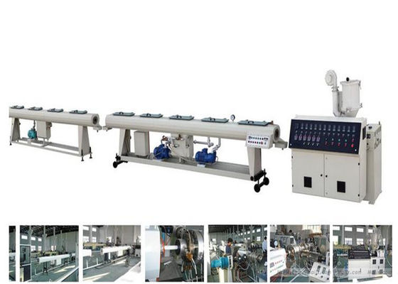 Good price PE Corrugated Pipe Single Screw Making Machine , PE Corrugated Eletric Conduit Pipe production line online