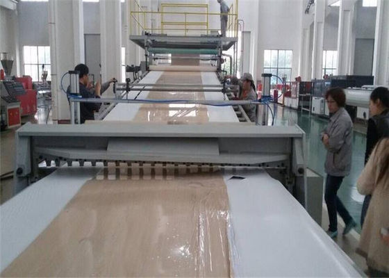 Good price Two Extruder PVC Plastic Sheet Extrusion Line Artificial Marble Stone Sheet Production online