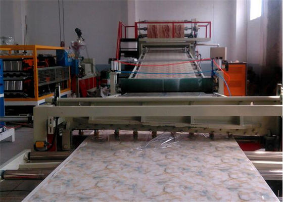 Good price High Efficiency PVC Ceiling Decorative Panel Sheet Extrusion Line , PVC Decorative Board Making Machine With Twin Screw online