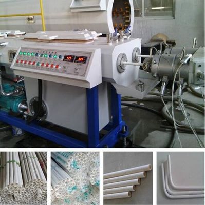 Good price PLC Control Twin Screw Extruder , 16-63mm Pvc Twin Pipe Extrusion Machine online