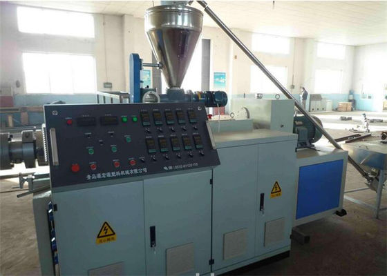 Good price High Output PVC Plastic Conical Twin Screw Extruder With Electrical Control System online