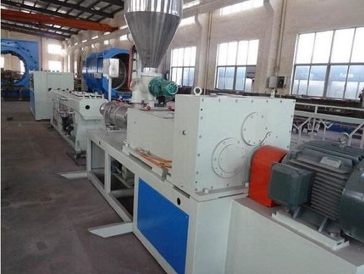 Good price Hydraulic Protective Sleeve Plastic Extrusion Line , Sprial Hose Warp Pe Pipe Extrusion Machine online